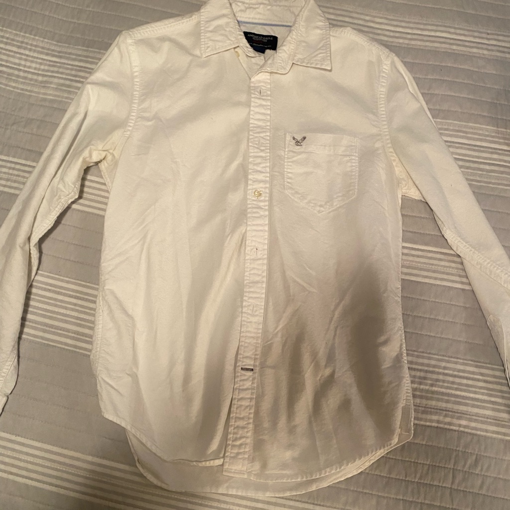 White American Eagle Button Down